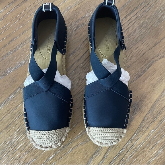 Taryn Rose Shoes - Taryn Rose Navy Quin Scuba Espadrilles Sandals 5M